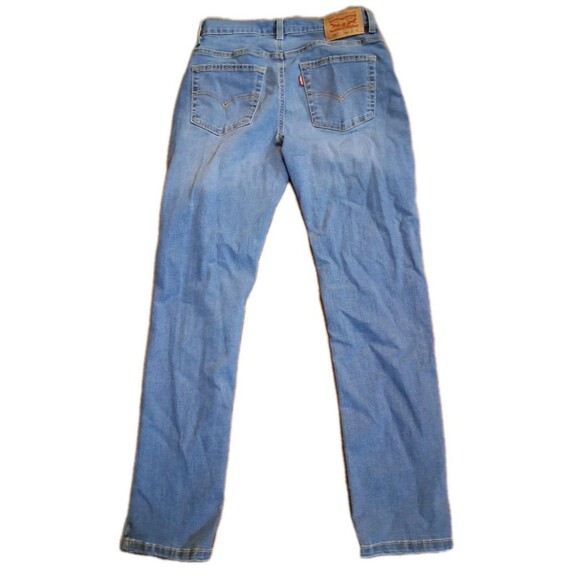 Boys Levi's 502 Taper Jeans Size 14 Reg 27x29 Destructed Adj Waist - Picture 1 of 6